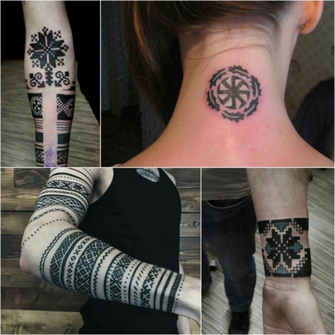 Slavic tattoos - tattoos of the Slavs - Slavic themes tattoos - Slavic amulets tattoos - tattoos of the Slavic tradition