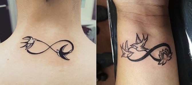 Con marca de infinito