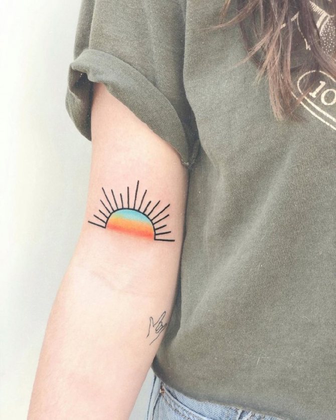 signification du tatouage du soleil