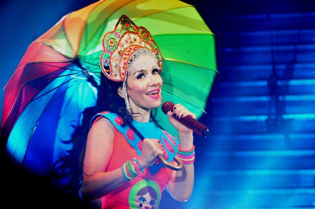 Sunny and cheerful Natalia Oreiro visited Omsk.