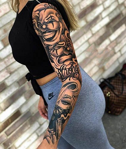 Tatuajes modernos para chicas en el brazo. Bocetos, significado, fotos