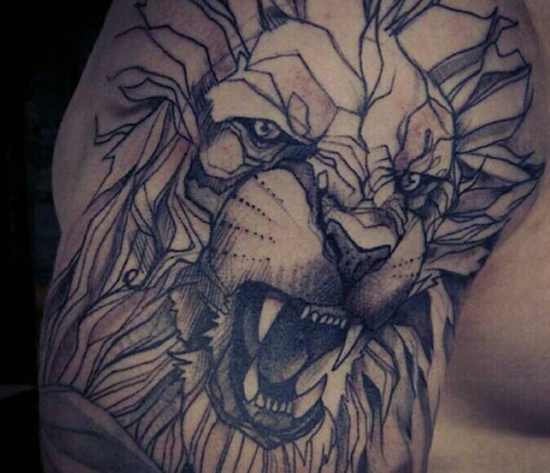 Elegante imagen de un león