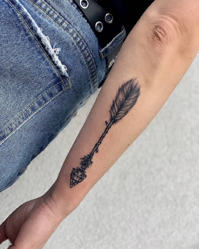 tatouage de flèche