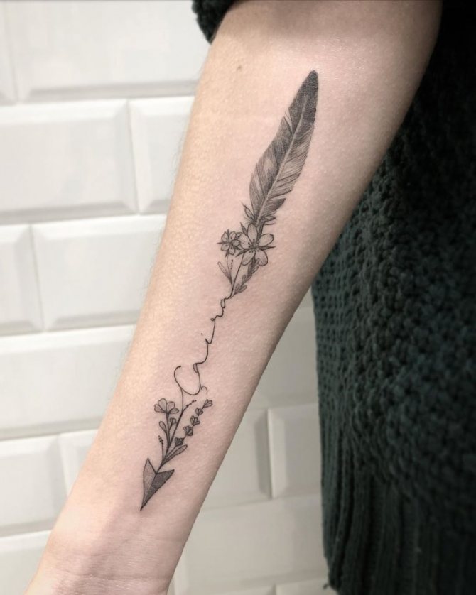 tatouage de flèche