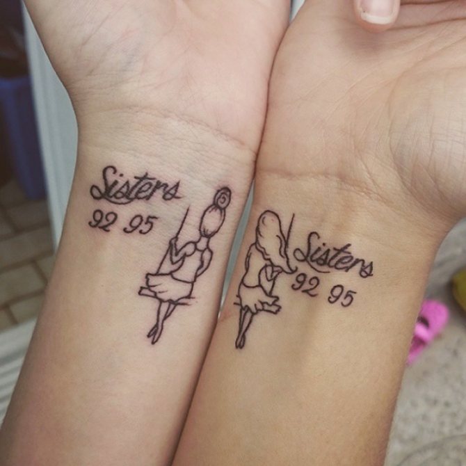 Such tattoos will always remind sisters of each other