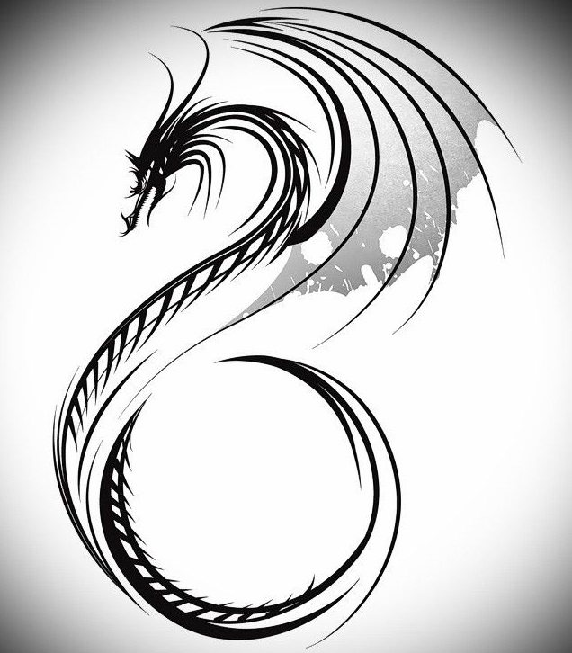 Un dragón tan elegante puede colocarse perfectamente alrededor del cuello, no ocupará mucho espacio