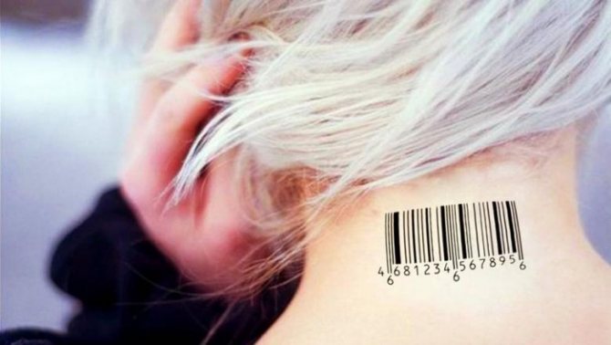 Tetoválás 666 (47 fotó) - jelentés, szórakoztató tetoválási minták az arcon, a szemöldök felett, a nyakon, a kézben