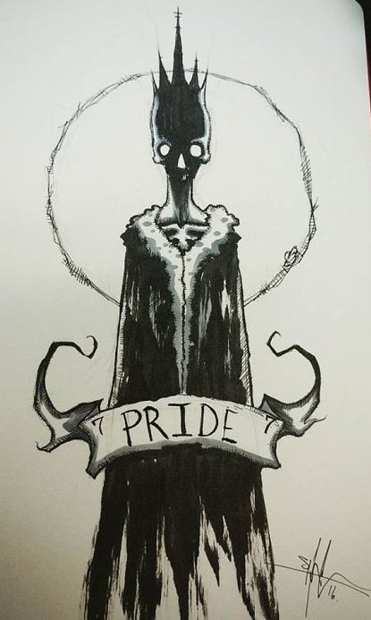 7 Todsünden Tattoo. Skizzen, Fotos, Bedeutung.