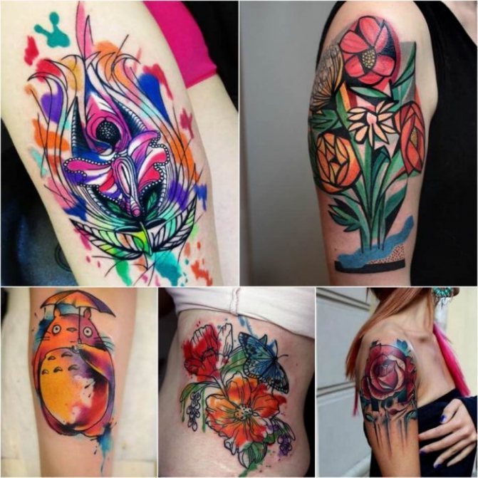 Tattoo Watercolor for Girls - Watercolor Tattoos for Women - Tattoo Watercolor Sketches