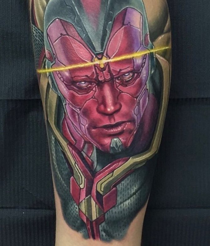 Android Vision Tattoo on Hand