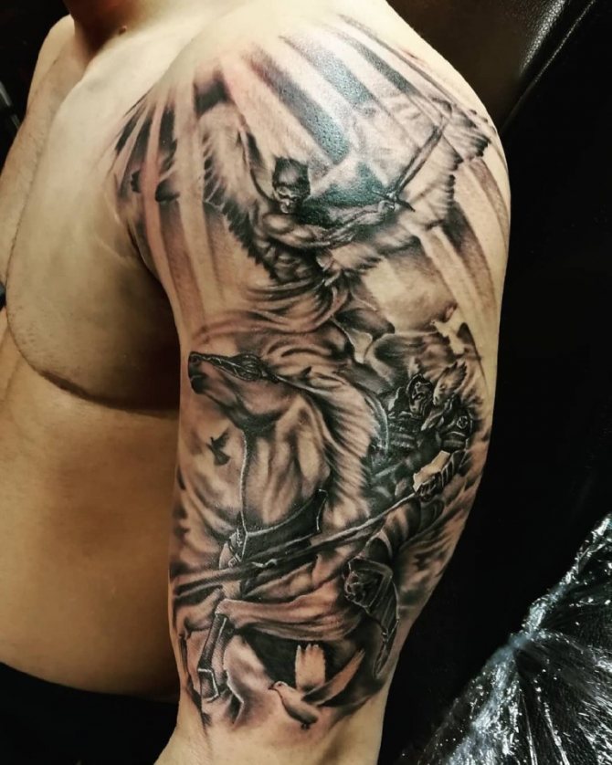 Αρχάγγελος τατουάζ και Εωσφόρος