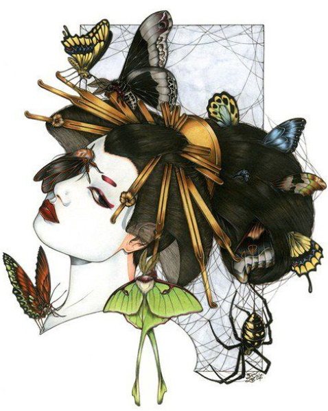 Butterfly tattoo. Meaning for girls, photos, sketches on the waist, arm, butt, neck, leg, shoulder