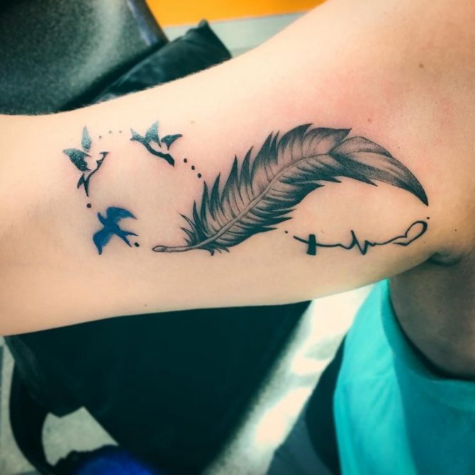 tatouage infini sur la main