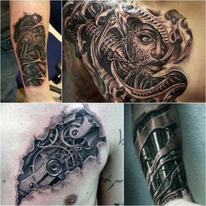 Tattoo Biomechanics - Tattoo cyberpunk - Biomechanics tattoo for men