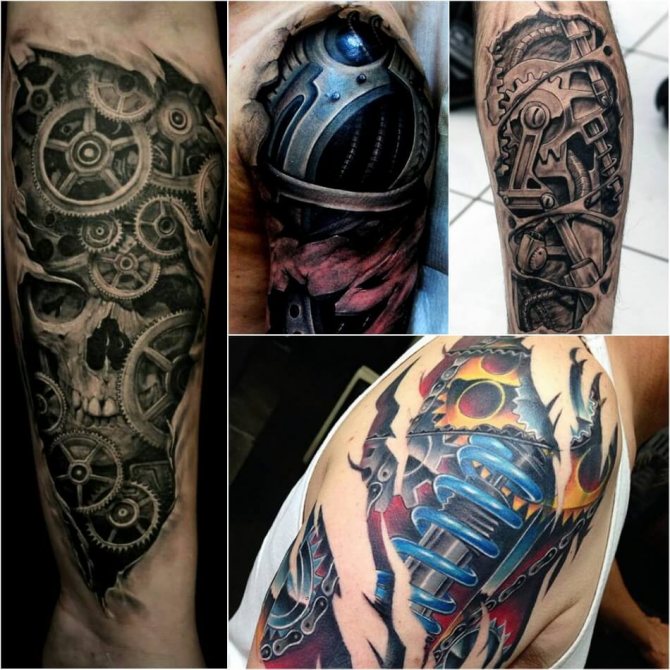 Tattoo Biomechanics - Cyberpunk Tattoo - Biomechanics Tattoo - Men's Biomechanics Tattoo