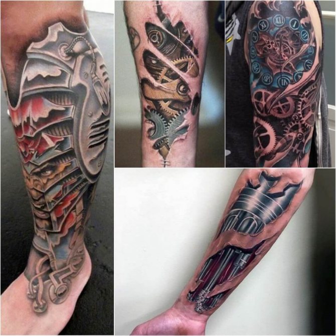Tattoo Biomechanics - Cyberpunk Tattoo - Biomechanics Tattoo - Men's Biomechanics Tattoo