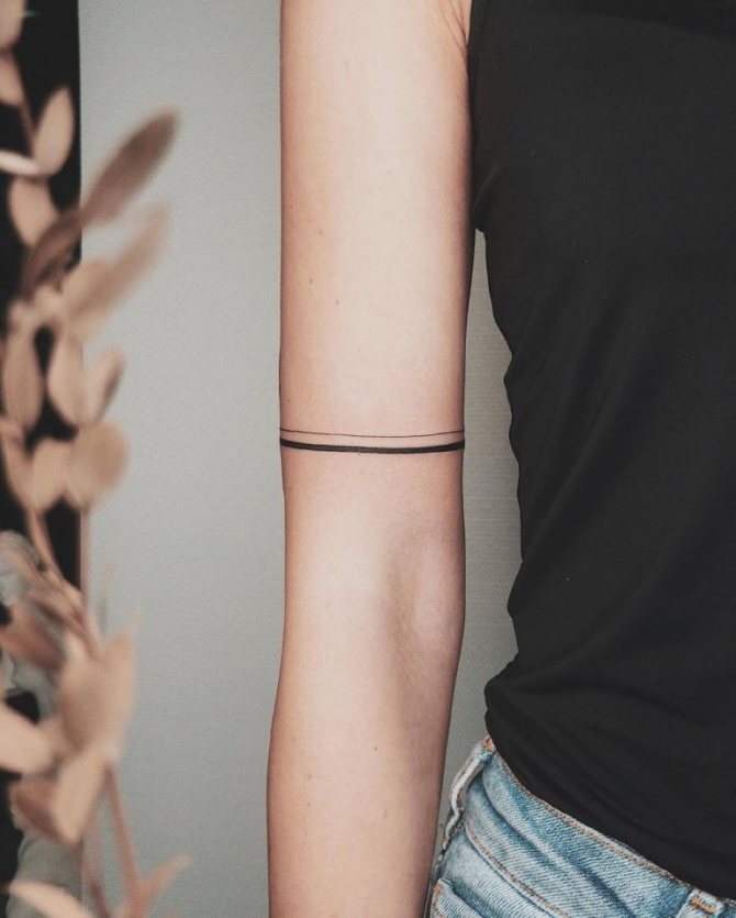 tetovací náramek na zápěstí