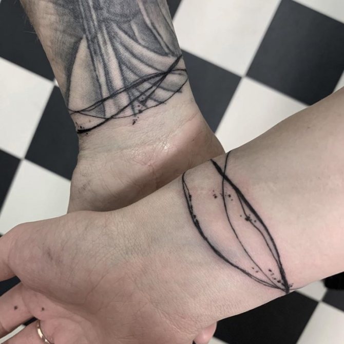 Wrist Bracelet Tattoo for Men