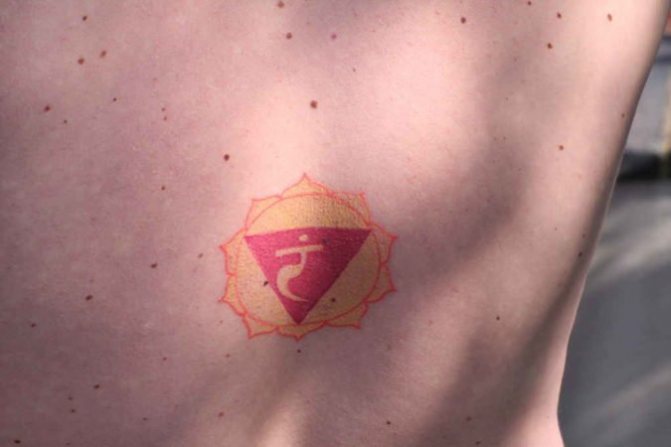 Tatouage manipura chakra