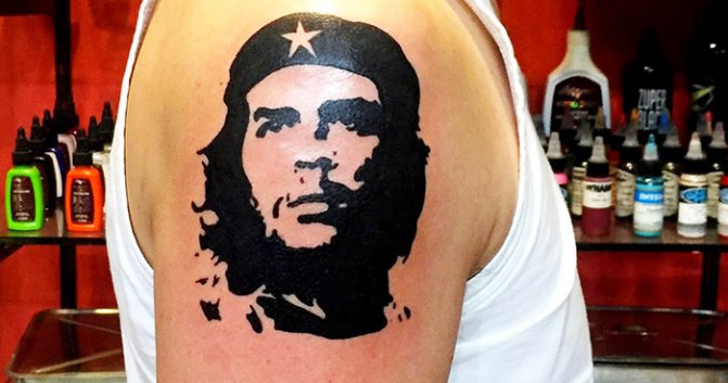 Che Guevara tattoo. Meaning, photos, sketches