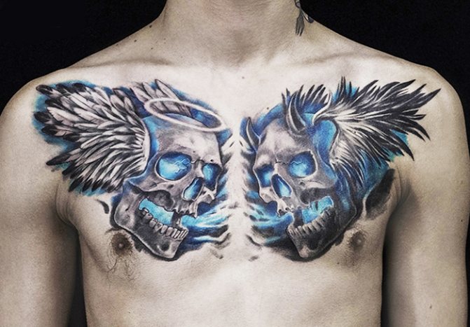 Tatouage du crâne. Qu'est-ce que cela signifie pour les hommes, les filles, les esquisses sur le poignet, le bras, l'épaule, l'avant-bras