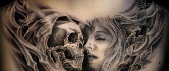 Tetování lebky fotografie