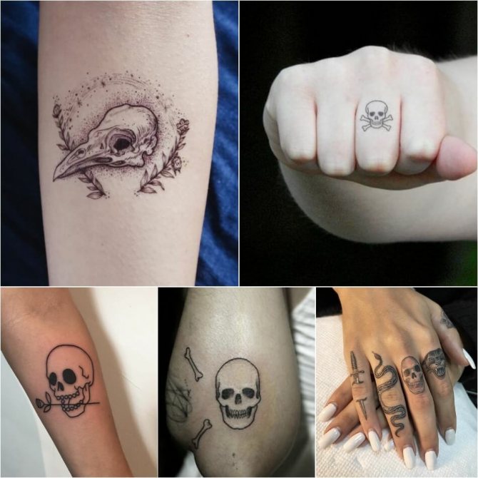 Tatouage de crâne - Petits tatouages de crâne - Tatouage de crâne