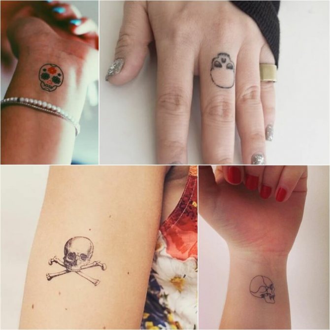 Tatouage crâne - Petit tatouage crâne - Tatouage crâne