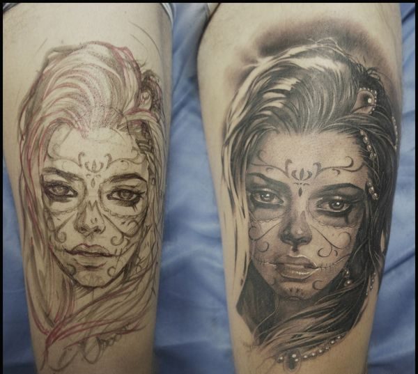 Tattoo Chicano (Chicago) male, for girls. Meaning, photo: sleeve, forearm, wrist, shoulder