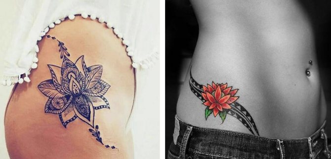 Fleur de lotus tatouée