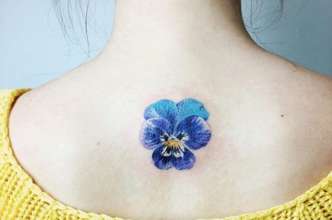 τατουάζ λουλουδιών στη σπονδυλική στήλη