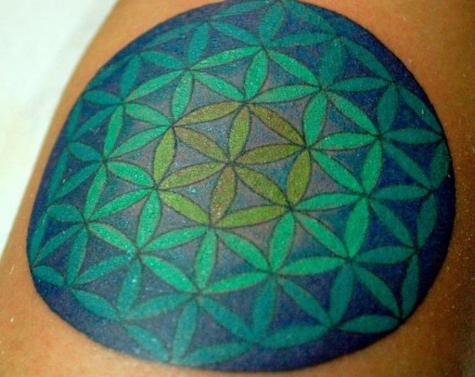 Tatouage de la fleur de vie