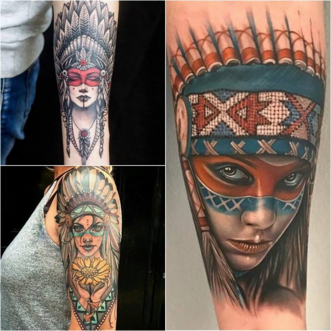 Tattoo Girl - Tatouage de fille indienne - Tatouage de fille indienne