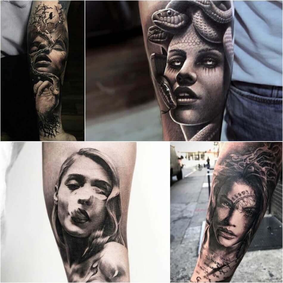 Tattoo Girl - Tattoo Girl Realismus - Tattoo Girl