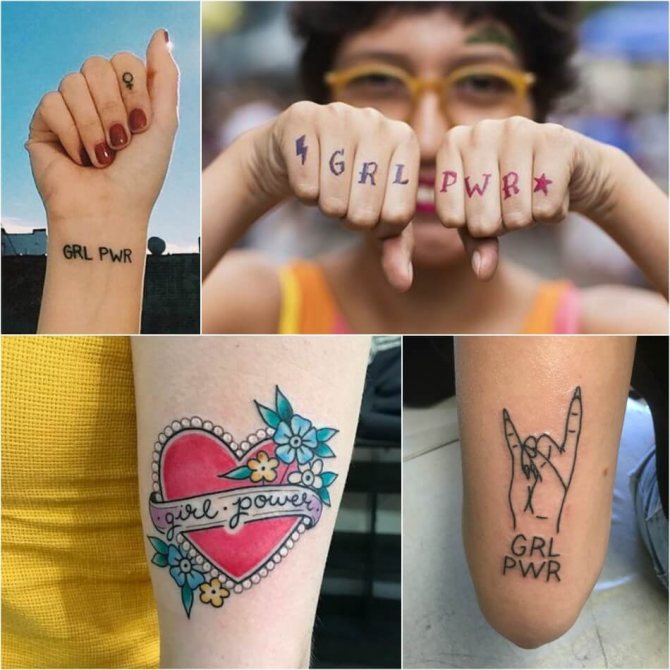 Tattoo für Mädchen - Feministisches Tattoo - Tattoo für Feministinnen