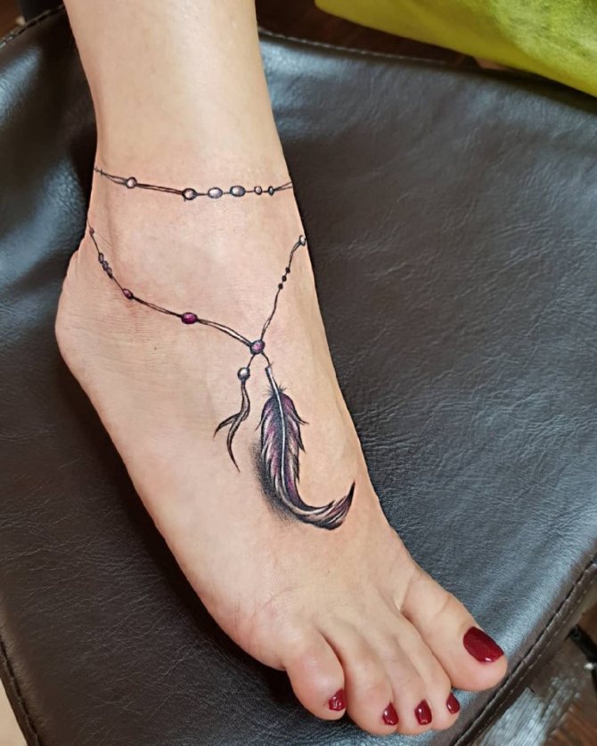 Tatuaje en la pierna de las chicas