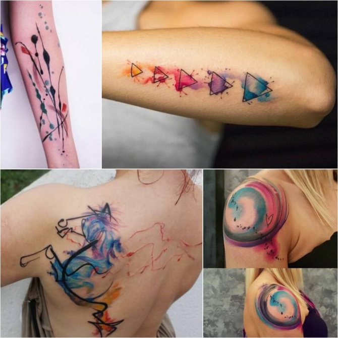 Tatouage pour filles - Tatouage aquarelle pour filles