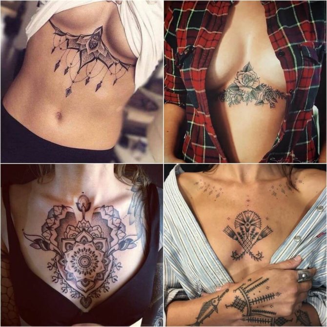 Tatouage pour filles - underboob girls tattoo
