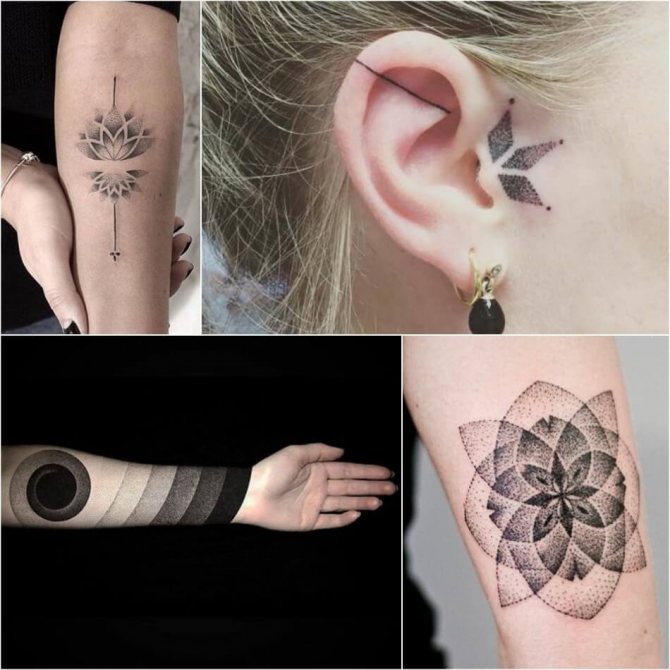 Tatouage pour les filles - Tatouage Dotwork pour les filles