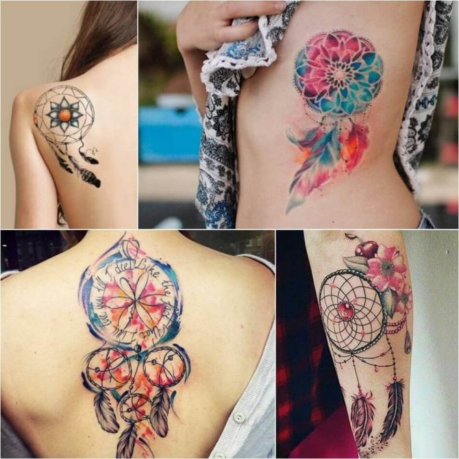 Tattoo für Mädchen - Tattoo Traumfänger für Mädchen
