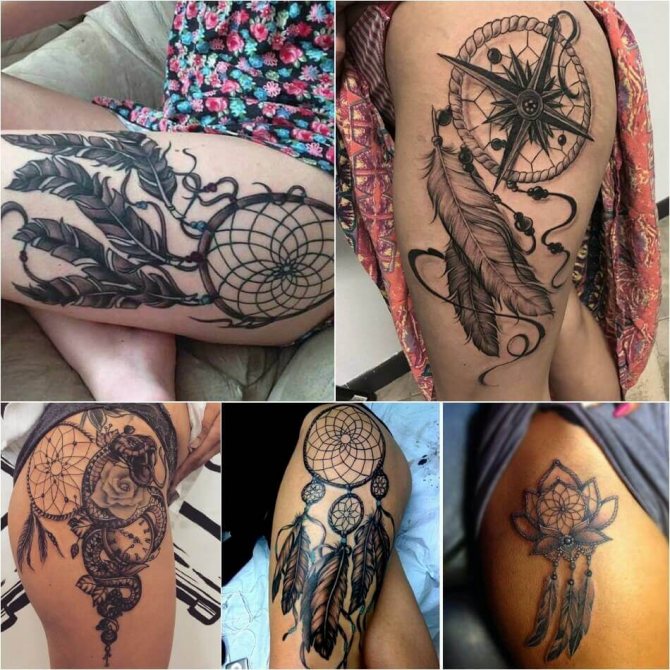 Tatouage pour les filles tatouage attrape-rêves pour les filles