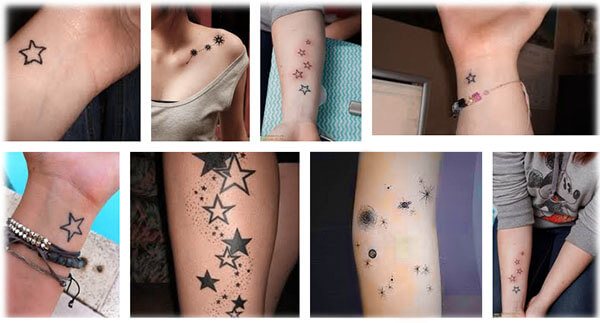 Tatuajes de chicas - estrellas