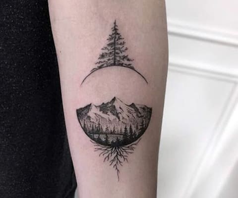 Tattoo Dotwork på armen