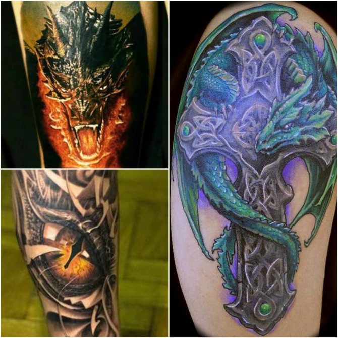 Tattoo Dragon - Tatouage de dragon - Tatouage de dragon pour homme - Tatouage de dragon pour homme