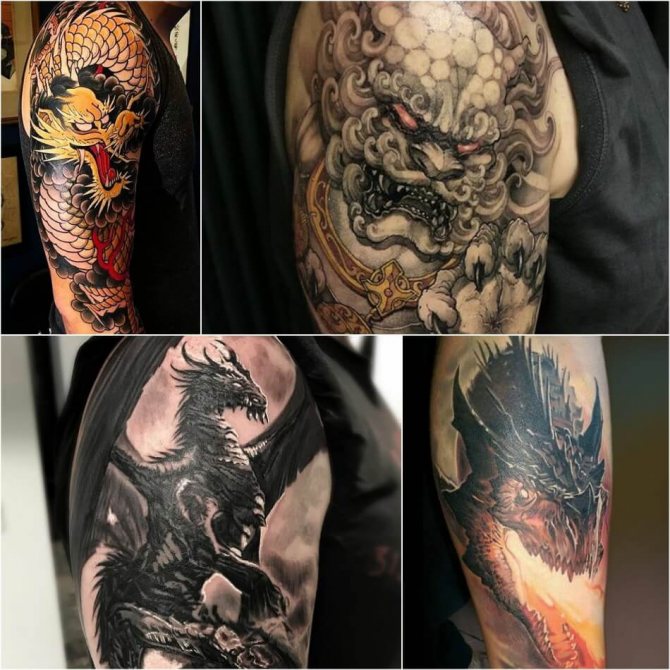 Tatouage de dragon - Tatouage de dragon - Tatouage de dragon pour homme - Tatouage de dragon pour homme
