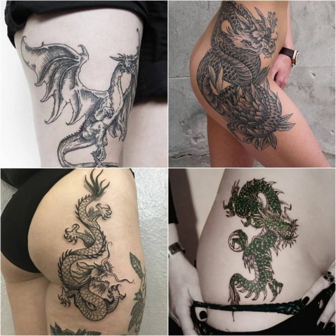 Tatouage de dragon - Tatouage de dragon - Tatouage de dragon féminin - Tatouage de dragon pour filles