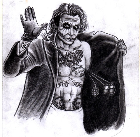 Tattoo Joker - croquis