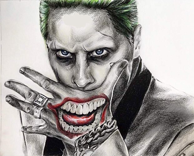 Tattoo Joker on his arm, forearm, leg. Sketches, photo, meaning