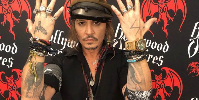 Tatuaje de Johnny Depp. Fotos en su brazo, espalda, mano