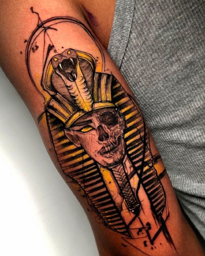 Tatouages sur le thème de l'Égypte pour les hommes